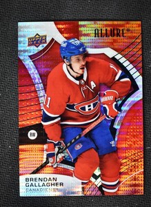 2021-22 UD Allure Base Red Rainbow #7 Brendan Gallagher - Montreal Canadiens