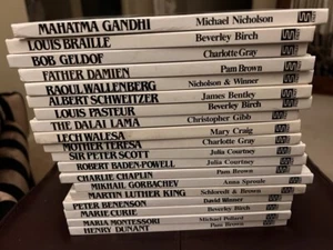 Book collection - 19x books of people who have helped the world - Picture 1 of 2
