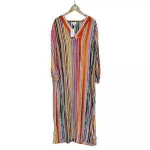 Velvet by Graham & Spencer Womens Dress Medium Pia Printed Maxi Multicolour - Picture 1 of 11