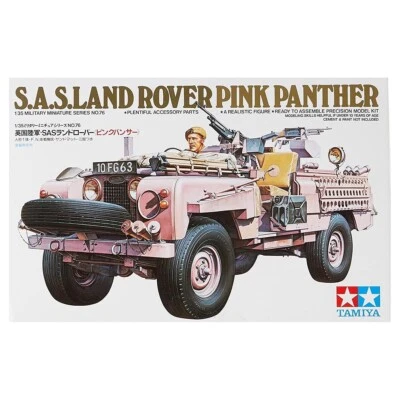 Tamiya 1/35 SAS Inglese Rosa Panther Militare Miniatura Serie No. 76 Land Rover - Immagine 1 di 4