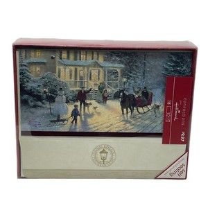 vintage 90's Hallmark Christmas Cards Thomas Kinkade Painter of Light new box