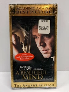 A Beautiful Mind New Sealed VHS Cassette Tape Russell Crowe - Picture 1 of 6