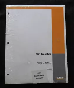 1980's-1990's CASE MODEL 360 TRENCHER PARTS CATALOG MANUAL SEALED - Picture 1 of 2