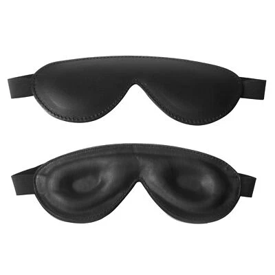 Strict Leather Padded Blindfold BDSM Bondage Fetish Gear - Image 1 of 3