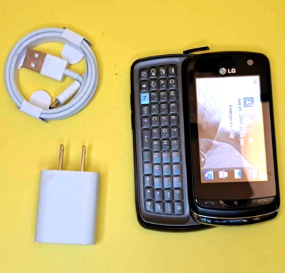 🔥BELL ONLY🔥 LG XENON GR500 SLIDER TOUCHSCREEN 2MP QWERTY 3G BLACK CELL PHONE - Image 1 of 4