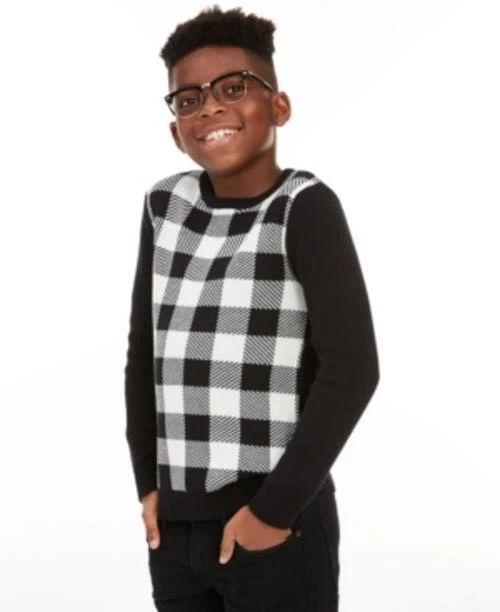 Suéter familiar Charter Club Big Boys Buffalo Check precio de venta sugerido por el fabricante $40, talla pequeña Foto 1 de 1