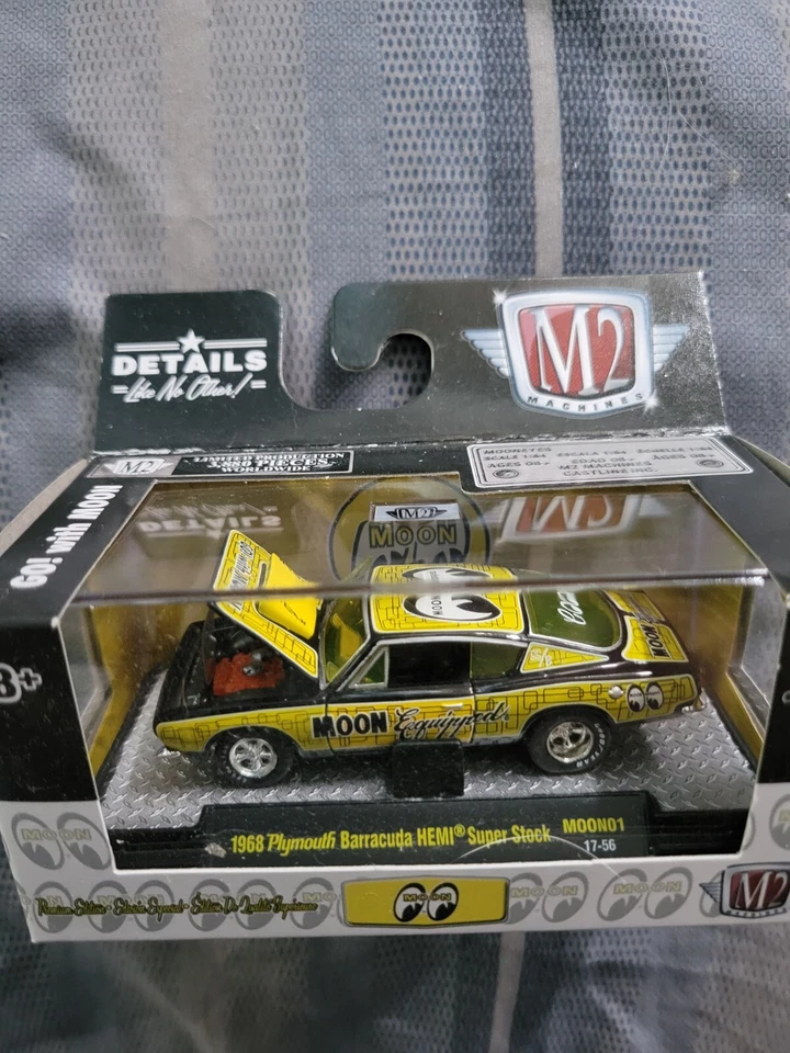 m2 machines 1968 plymouth barracuda hemi super stock 1/64 - Image 1 of 1