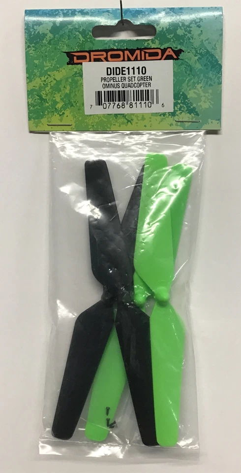 DROMIDA DIDE1110 PROPELLER SET GREEN / BLACK : OMINUS QUADCOPTER - Image 1 of 1