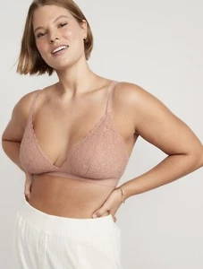 Old Navy Women's Size 4X ~ Lace Bralette Top ~ Coastal Plain (Nude) $25 .. NWT - Picture 1 of 7