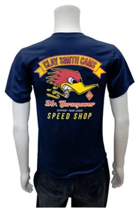 Mr. T-SHIRT Horsepower Clay Smith Cams Supporta il tuo locale (M65) Navy 100% cotone - Foto 1 di 3