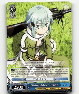 Weiss Schwarz Giving Advice, Sinon SAO Animation 10th Anniversary - Picture 1 of 1