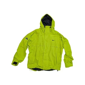 Vintage Nike ACG Storm Fit Jacket Neon Green Bright Yellow Fluorescent Full Zip - Picture 1 of 7