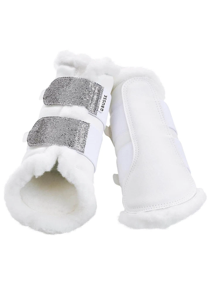 BUSSE Weiß/Silber M Gamaschen St. Georges Glitter - Bild 1 von 1