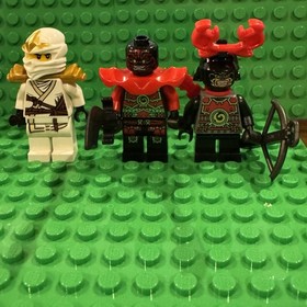 LEGO NINJAGO -- ZANE ZX MINIFIGURE WITH SHOULDER ARMOR  Two Stone Warriors