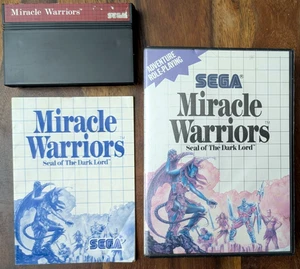 Sega Master System *Miracle Warriors: scatola originale con istruzioni gioco CIB - Foto 1 di 7