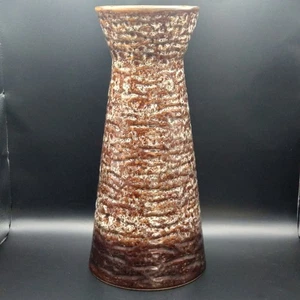 Vintage Royal Norfolk Pottery Apollo 11 Vase Honeycombe Glaze 1960's H30cm VGC - Picture 1 of 7