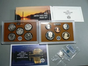 2020 Clad Proof Set with W Nickel OGP Box & COA w/ Minor Hazing - Picture 1 of 9