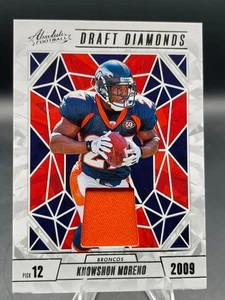 2022 Panini Prestige KNOWSHON MORENO Draft Diamonds PATCH-MEM #DDJ-KMO Broncos - Picture 1 of 5