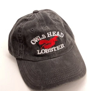 owls head lobster maine classic grey cotton dad cap - Picture 1 of 5