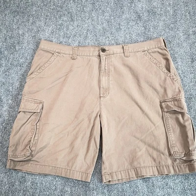 Croft & Barrow Shorts Mens 40 Brown Cargo Flat Front Pockets High Rise Outdoor - Image 1 of 4