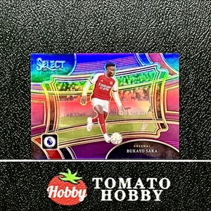 PANINI SELECT PREMIER LEAGUE 2023-24 BUKAYO SAKA /149 PURPLE FIELD LEVEL - Picture 1 of 2