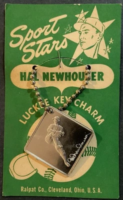 1950 Hal Newhouser estrellas deportivas suerte llavero encanto Foto 1 de 2