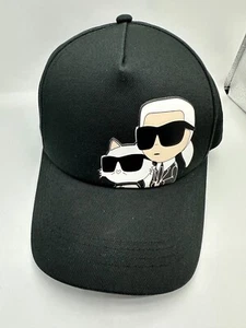Karl Lagerfeld Unisex Adjustable Baseball Cap One Size, Iconic Logo, Stylish Fit - Picture 1 of 6