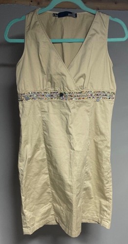 Mini abito senza maniche Love Moschino taglia 8 collo a V dettaglio perline in perfette condizioni