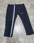 Nike Leggins Womens S Black Yoga Running Polyester Outdoor Dri Fit Ladies Capri