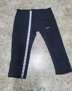 Nike Leggins Damen S schwarz Yoga Laufen Polyester Outdoor Dri Fit Damen Capri - Bild 1 von 7