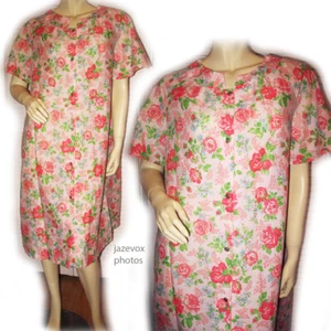 Vintage Neu 50er 60er CALIFORNIA ITEMS Rosen Blumen Kleid M Grannycore Cottagecore - Bild 1 von 8