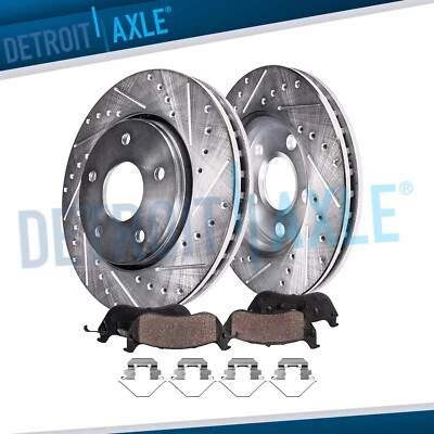 Front Drilled Brake Rotors Brake Pads Kit for 2015-2017 Honda Odyssey Passport - Image 1 of 4