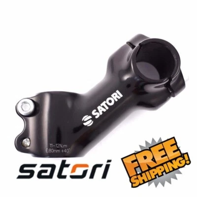 SATORI Angle 40 25.4 x 80mm Alloy MTB Bike Stem - Black - Image 1 of 4