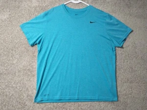 Camisa Nike Adulto XL Azul Manga Corta Atlética Correr Informal Swoosh Para Hombre  - Imagen 1 de 15