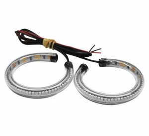 NEW RAGE CYCLES RAGE 360 MOTORCYCLE FORK TUBE 43MM LED FRONT TURN SIGNAL LIGHTS - Foto 1 di 2