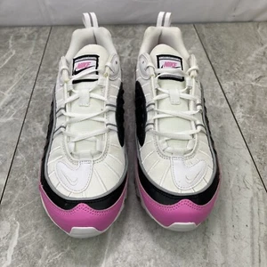 Nike Air Max 98 SE Women's Shoes Size 7 White Black China Rose AT6640-100 - Picture 1 of 10