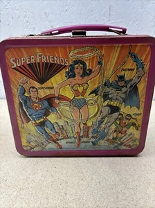 Super Friends Metall Brotdose ohne Thermoskanne Aladdin 1976 - Bild 1 von 24