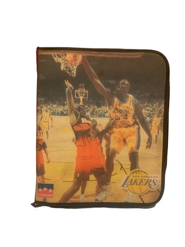 Vintage 1997 Shaquille O’Neal Los Angeles Lakers 3 Ring Binder Starline Zipper Cover