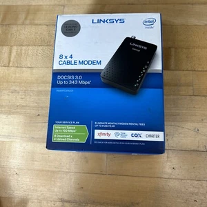 CM3008 Linksys Cable Modem 8×4 Docsis 3.0 Up To 343 Mbps Nob - Picture 1 of 13