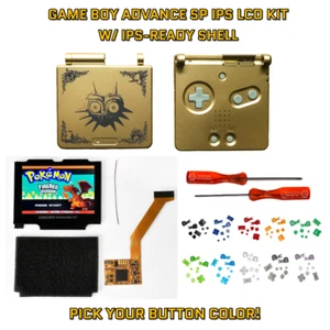 Game Boy Advance SP GBA SP IPS 101 LCD Full KIT MIT PRE CUT SHELL - Majora's Mask - Bild 1 von 8