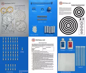 1979 Bally Supersonic Pinball Deluxe Tune-up Kit - ¡Incluye kit de anillo de goma! - Imagen 1 de 2