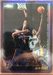 Jalen Rose 2001/02 Topps Chrome Refractor #3 Prizm Holo Pacers Fab 5 Kobe 81 - Picture 1 of 2