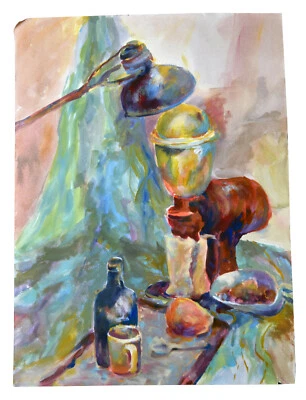 30英寸水彩画纸卡罗琳·曼艺术当代静物厨房  — 第 1/4 张图片