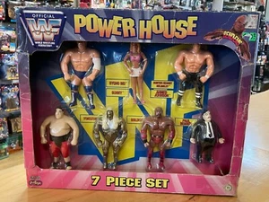 WWF POWER HOUSE BEND-EMS 7 PIECE SET 1997 TITAN SPORTS GOLDUST PAUL BEARER - Picture 1 of 12