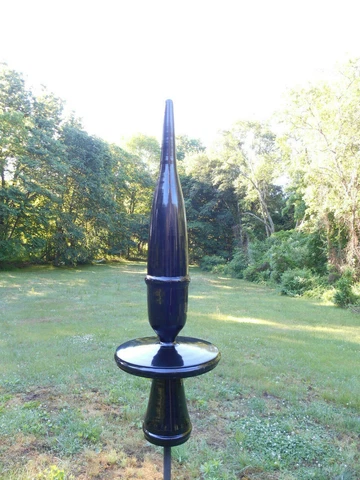 48" Steel Finial spire for roof or yard- Weathervane alternative- FREE SHIPPING Cover