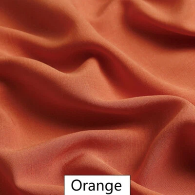 Linen Cotton Fabric Plain Solid Color for Dress Clothes Upholstery Material Soft - Image 1 of 4
