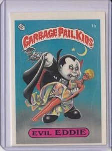 1985 GARBAGE PAIL KIDS GPK SERIES 1 #1B EVIL EDDIE - Picture 1 of 2