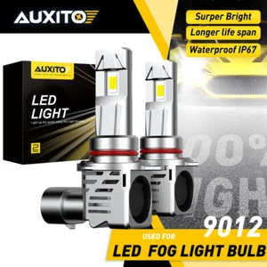 AUXITO 9012 Hir2 Led Bulbs 6500K 30000LM High Low Beam Halogen 600% Brighter 2x - Picture 1 of 12
