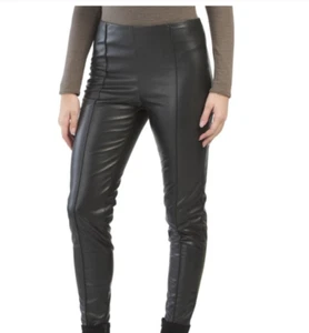 $ 60 neu mit Etikett ZAC & RACHEL schwarze Damen-Leggingshose aus Kunstleder L - Bild 1 von 10