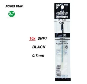 UNIBALL Power Tank 0.7mm pressurised ink REFILLS SNP7 - 10x BLACK - Bild 1 von 1